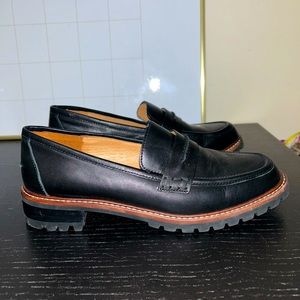 Like new Madewell black loafers (size 8); only worn once